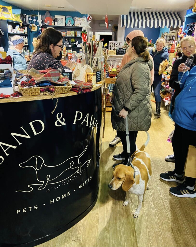 sand and paws shop counter